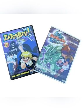 Nostalgic Anime Manga Zatch Bell! & Beyblade Physical Media DVD Episode Lot